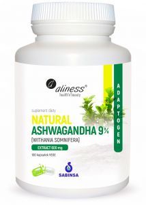 Aliness ASHWAGANDHA 590 mg 9% EKSTRAKT 100kap